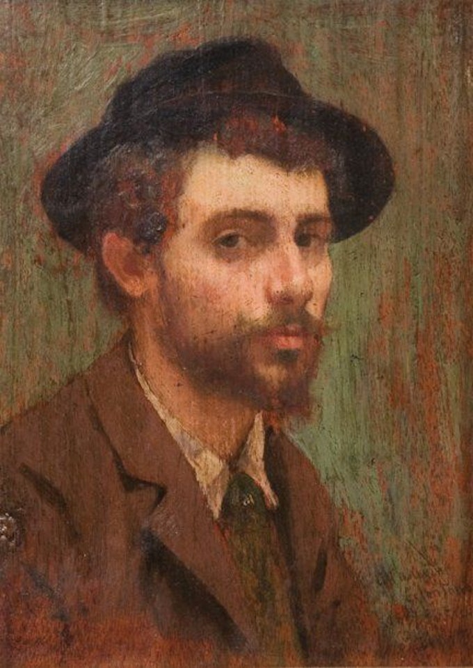 Portrait of the painter Bernardo Celentano by Giuseppe de Nittis