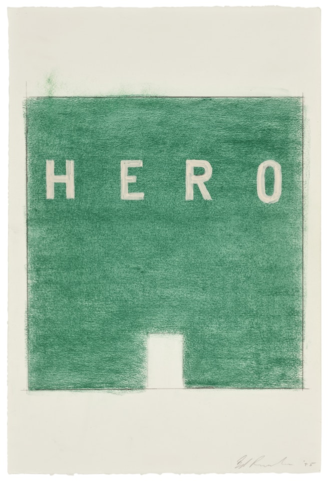 Hero Study #4 by Ed Ruscha