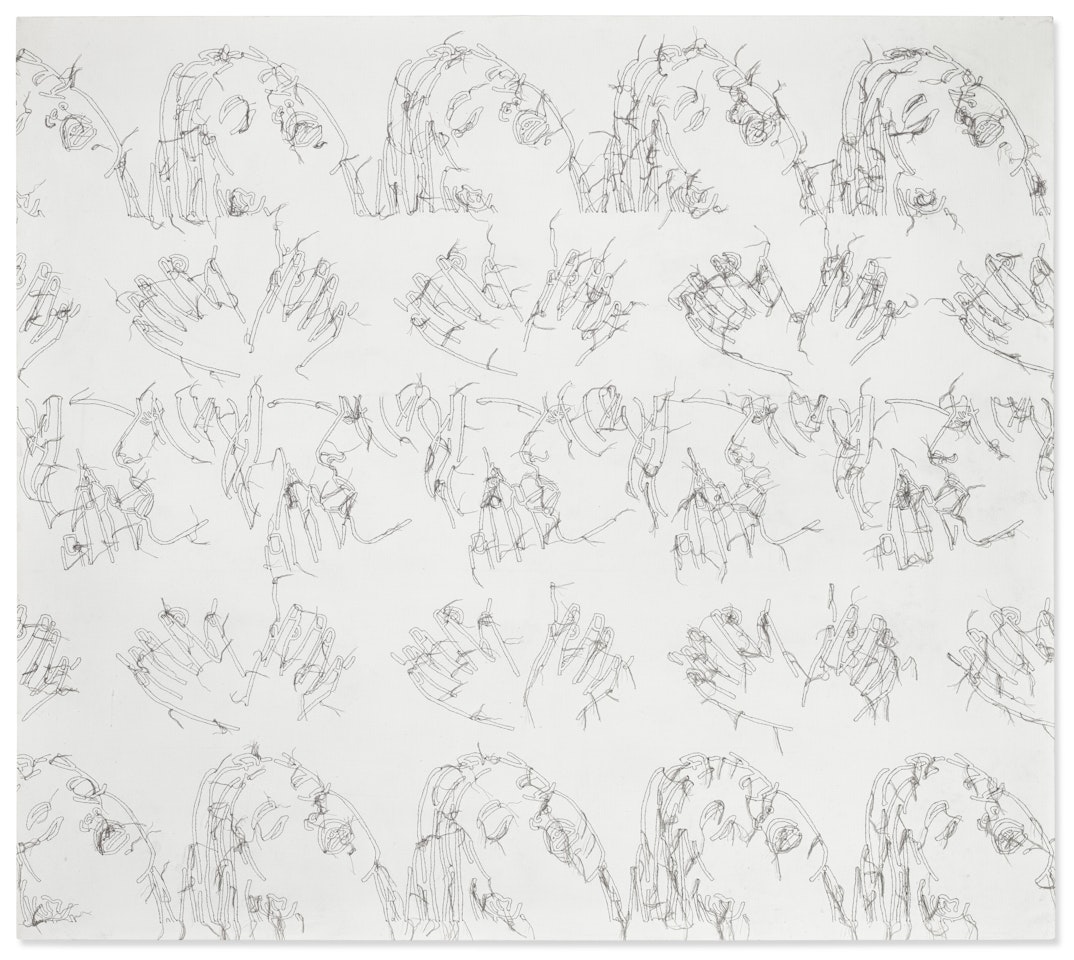Untitled (White) by Ghada Amer