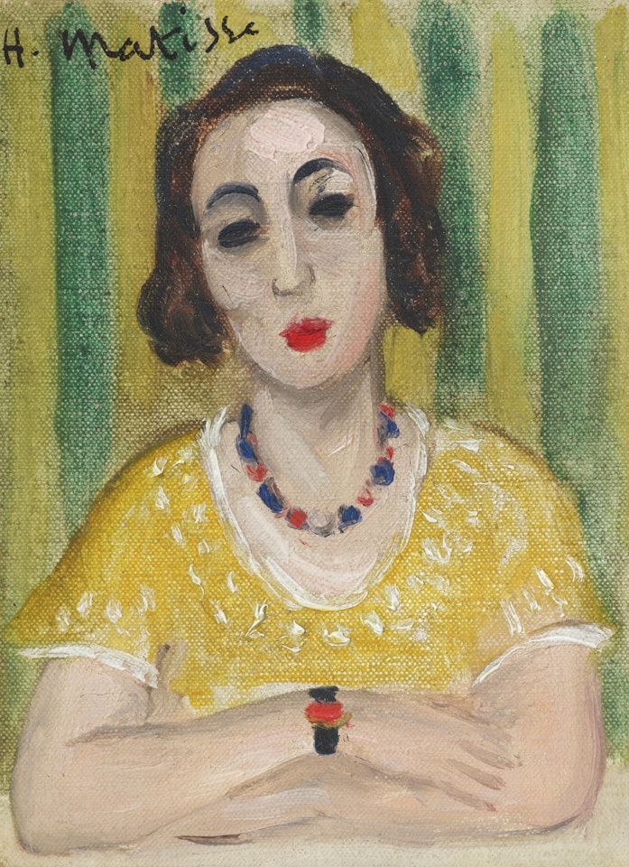 Henriette, robe jaune by Henri Matisse
