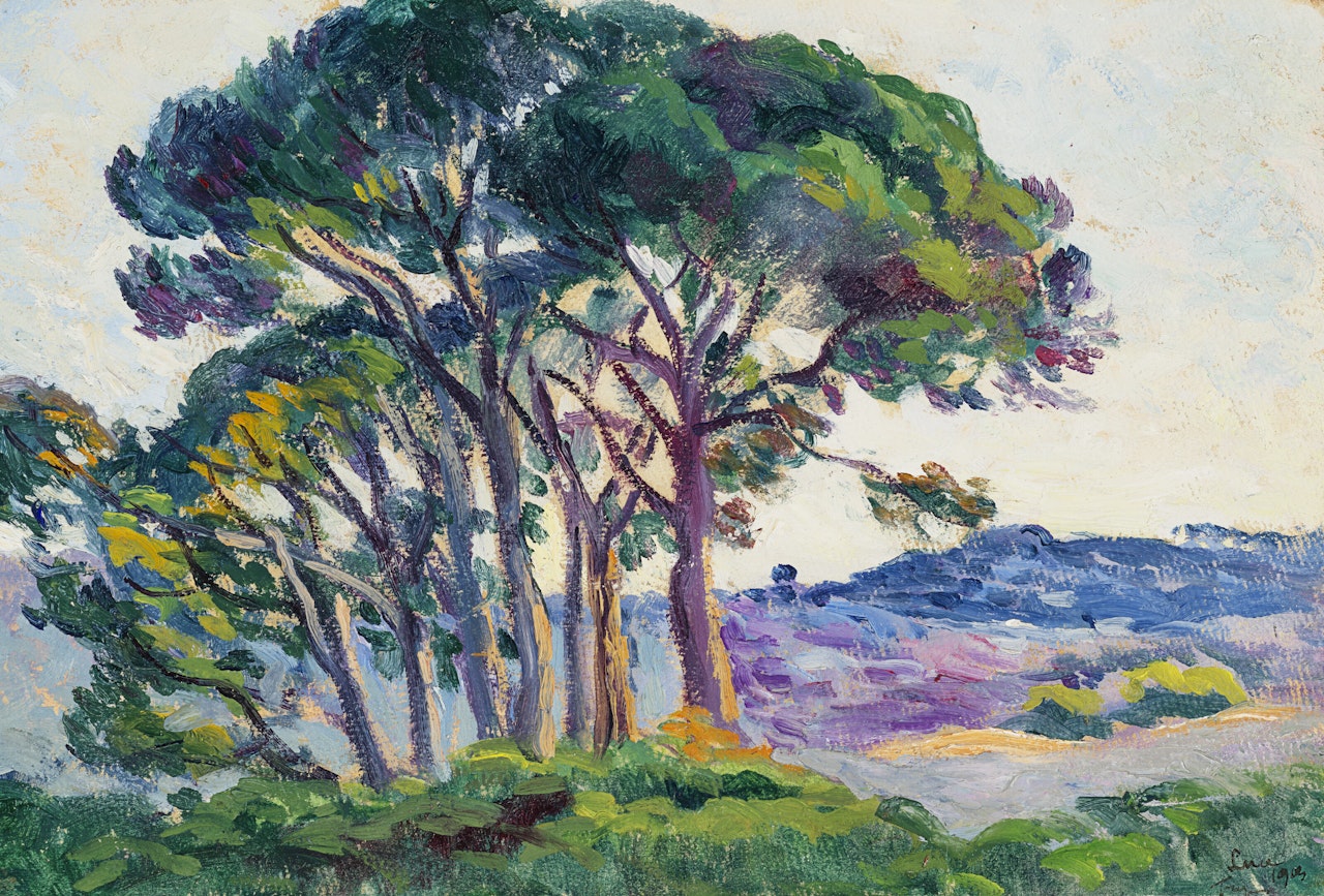 Pins aux Canebiers by Maximilien Luce