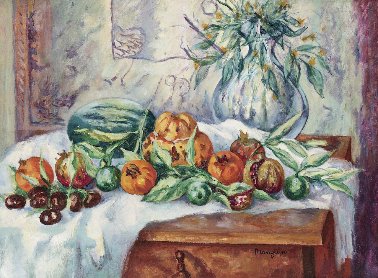 Nature morte aux grenades by Henri Manguin