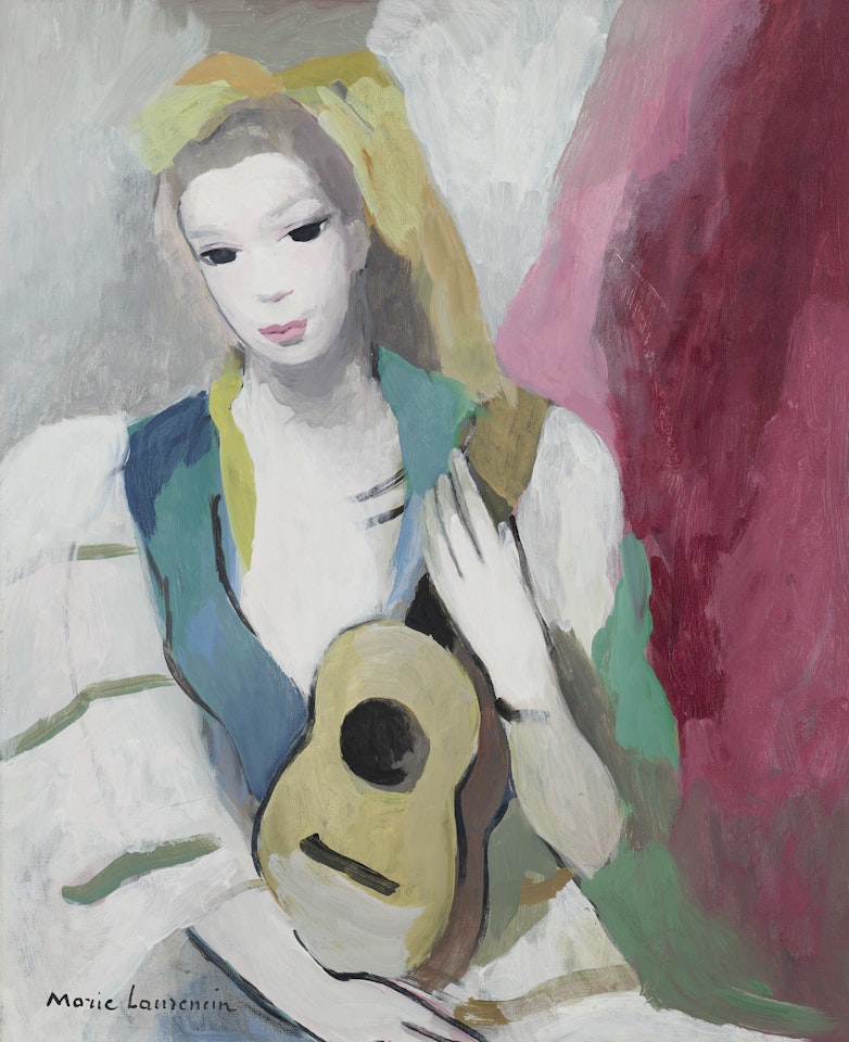 Jeune fille à la guitare by Marie Laurencin