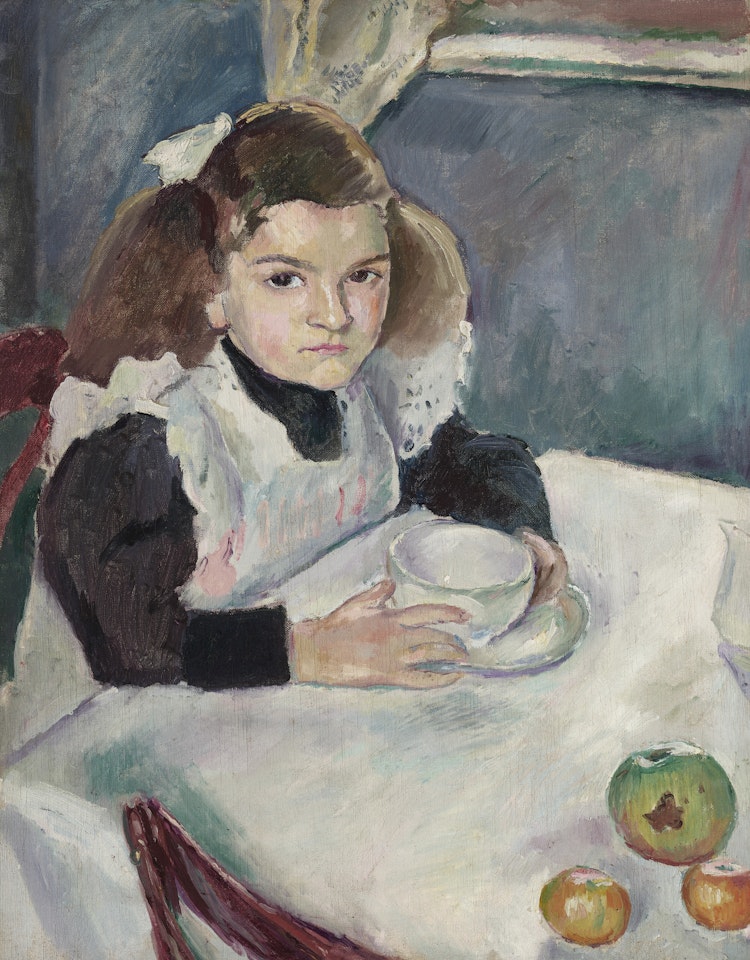 Bucia Pincas à son petit déjeuner by Jules Pascin