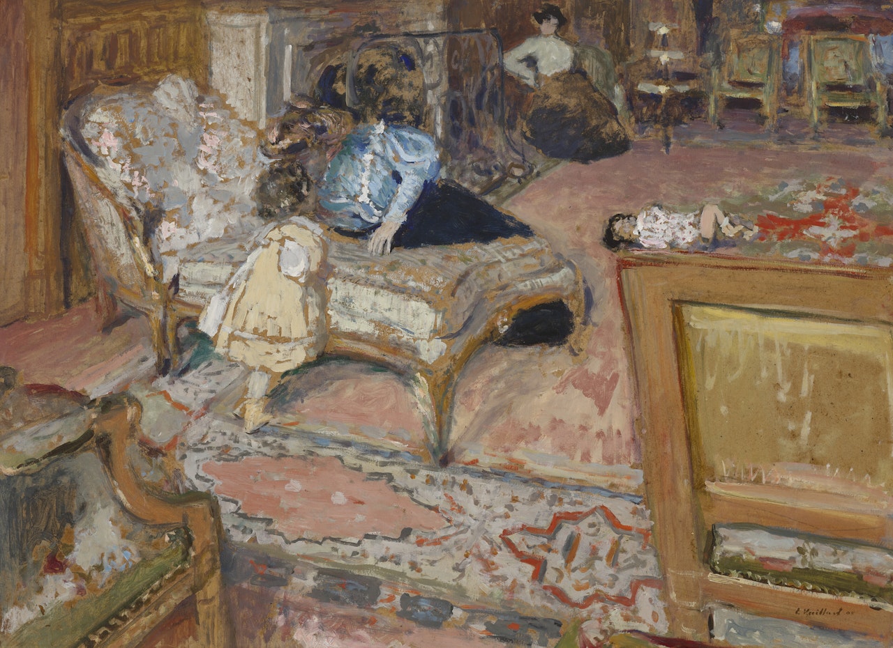 Confidence, les enfants Bernheim au salon by Édouard Vuillard