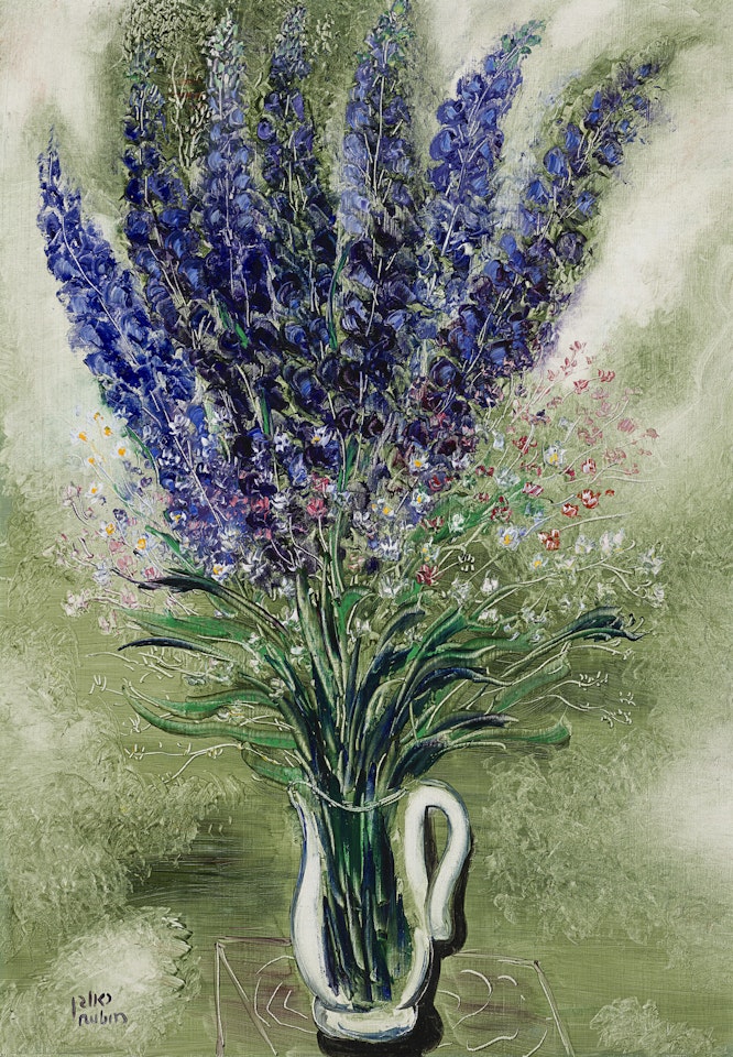 Delphinium by Reuven Rubin