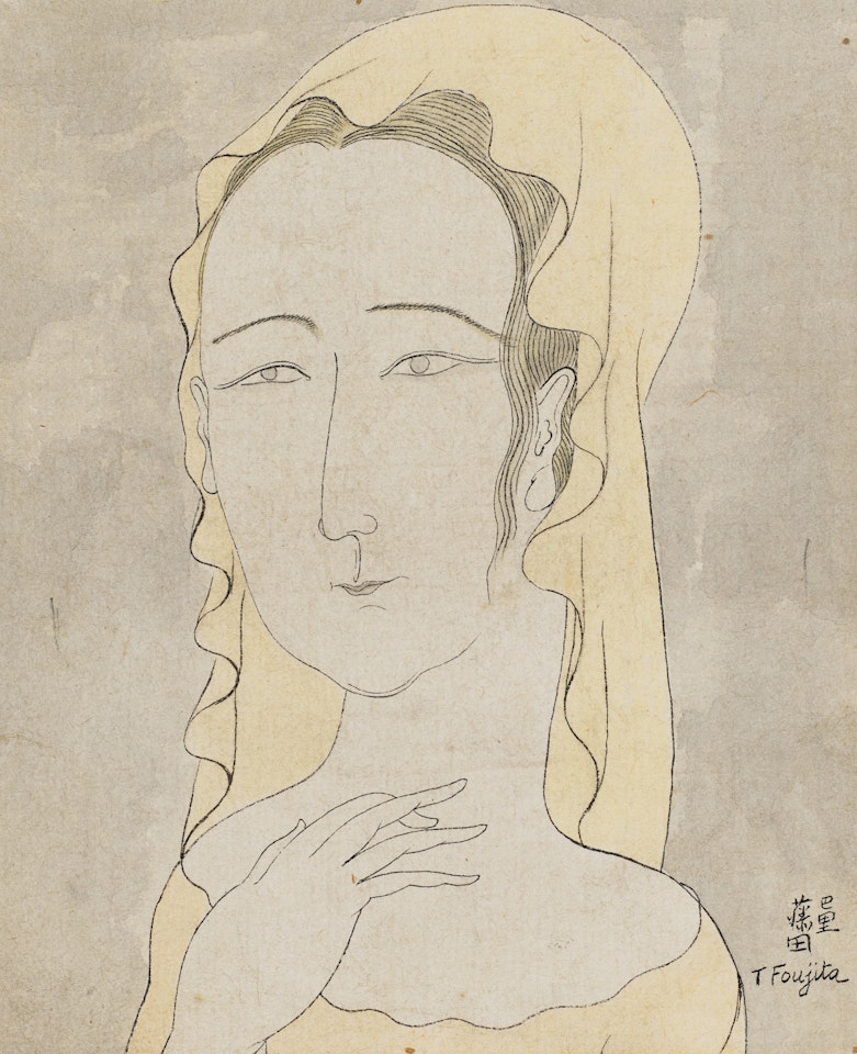 Vierge au voile by Leonard Tsuguharu Foujita