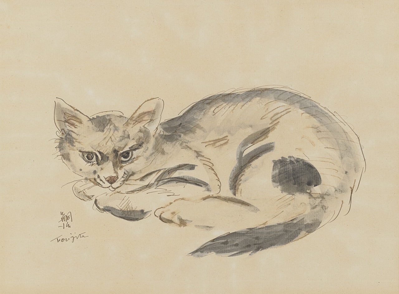 Chat by Leonard Tsuguharu Foujita