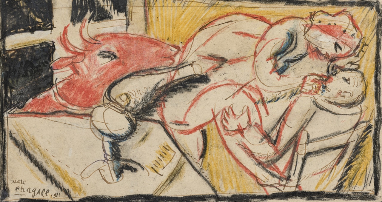 Etude pour "L"intérieur II" by Marc Chagall