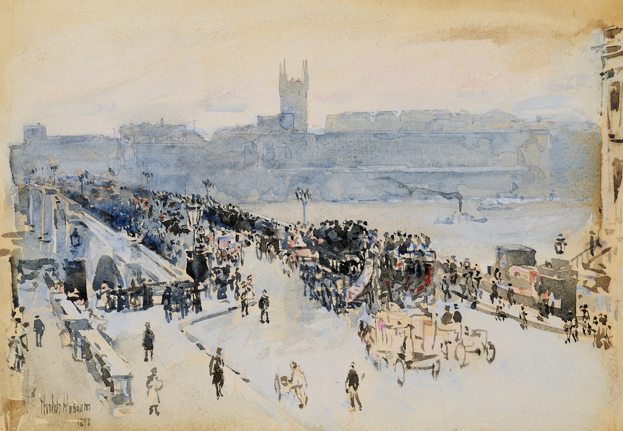 London Bridge by Childe Hassam