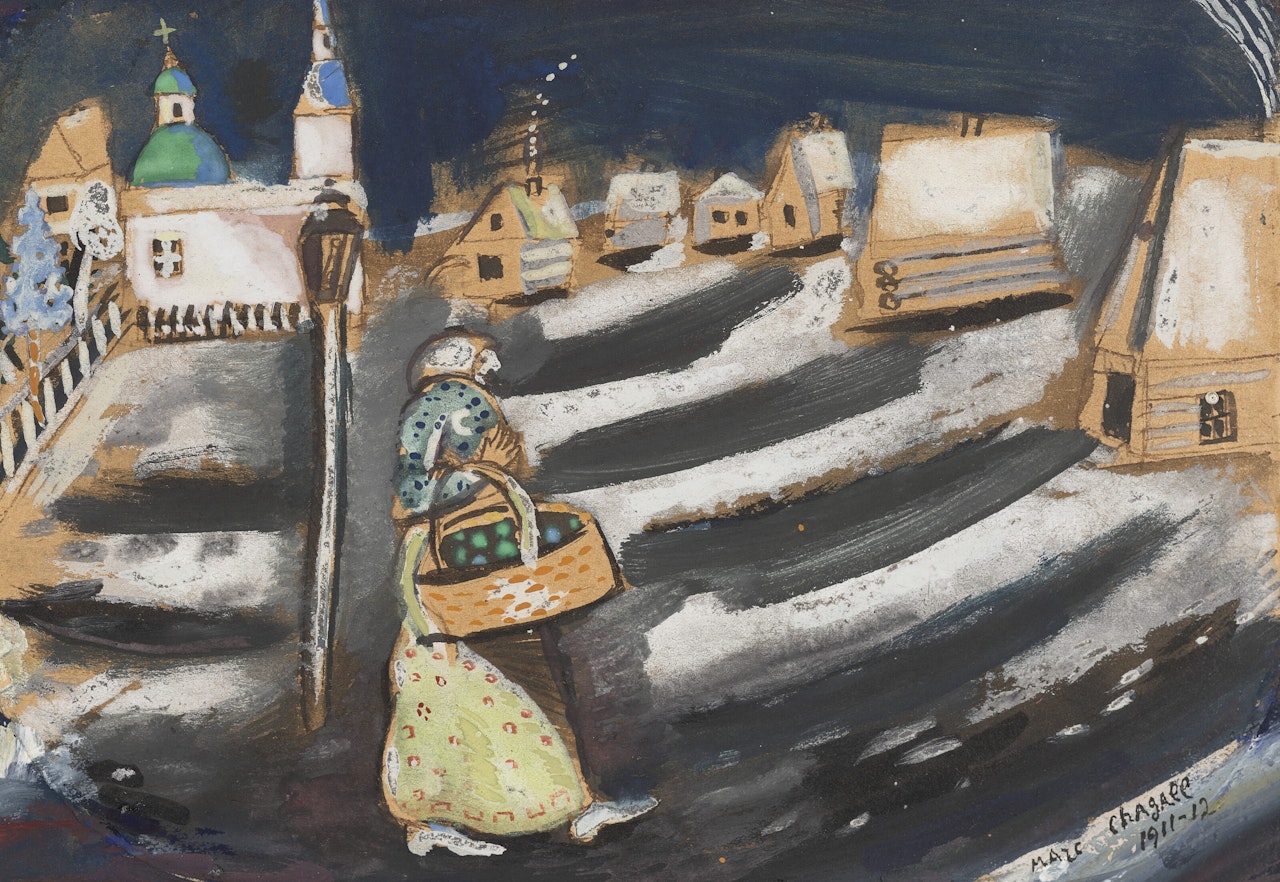 Début d"hiver russe by Marc Chagall