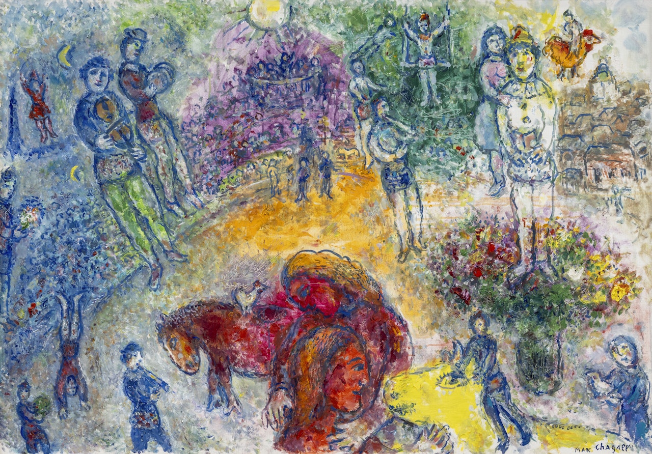 La joie au cirque by Marc Chagall