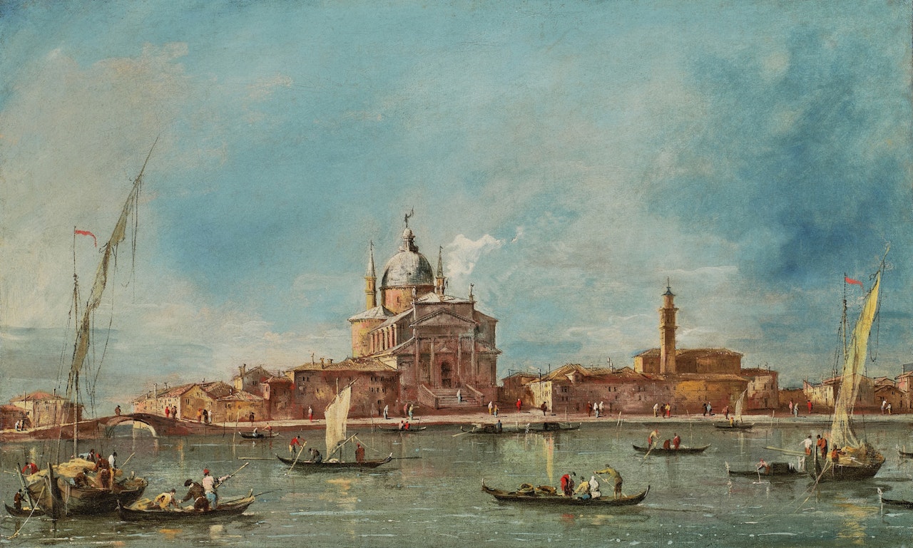 Venice, A View of the Church of the Redentore by Francesco Guardi