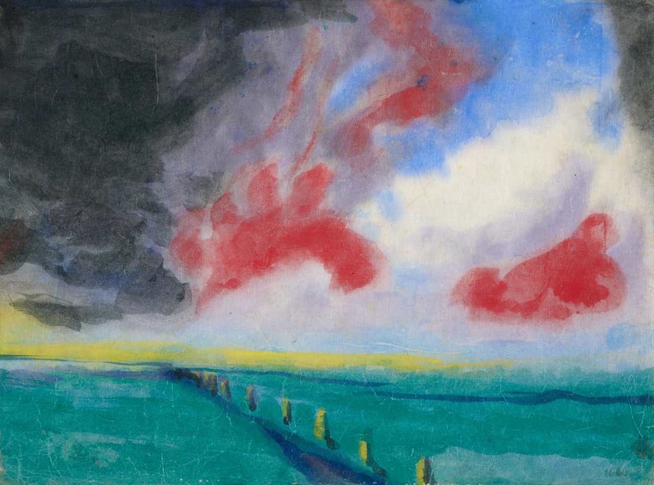 Am Watt (On the Mudflats) by Emil Nolde