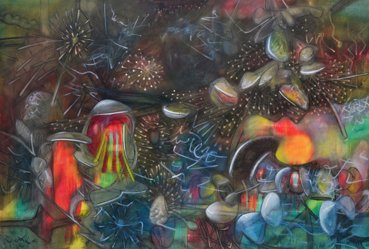 On the Edge of a Dream (Aux franges du rêve) by Roberto Matta