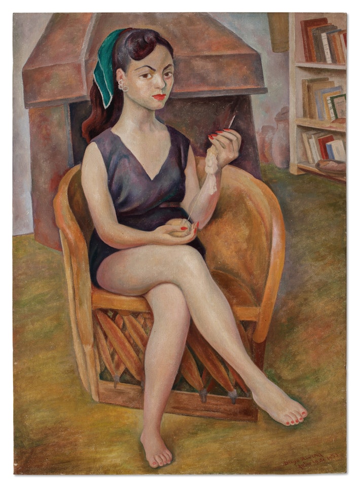 Retrato de mujer by Diego Rivera