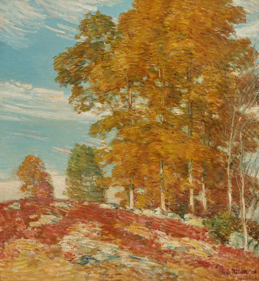 Autumn Hilltop, New England by Childe Hassam