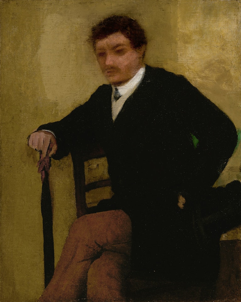 Portrait d"homme assis by Edgar Degas