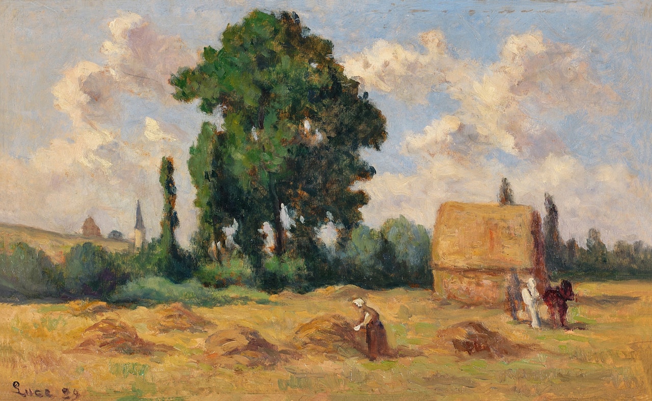 Moulineux, la moisson by Maximilien Luce