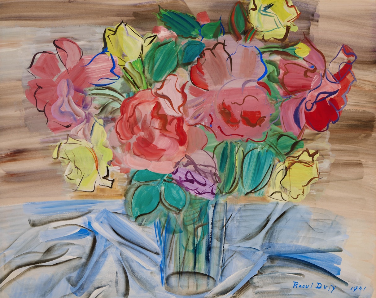 Bouquet de roses by Raoul Dufy