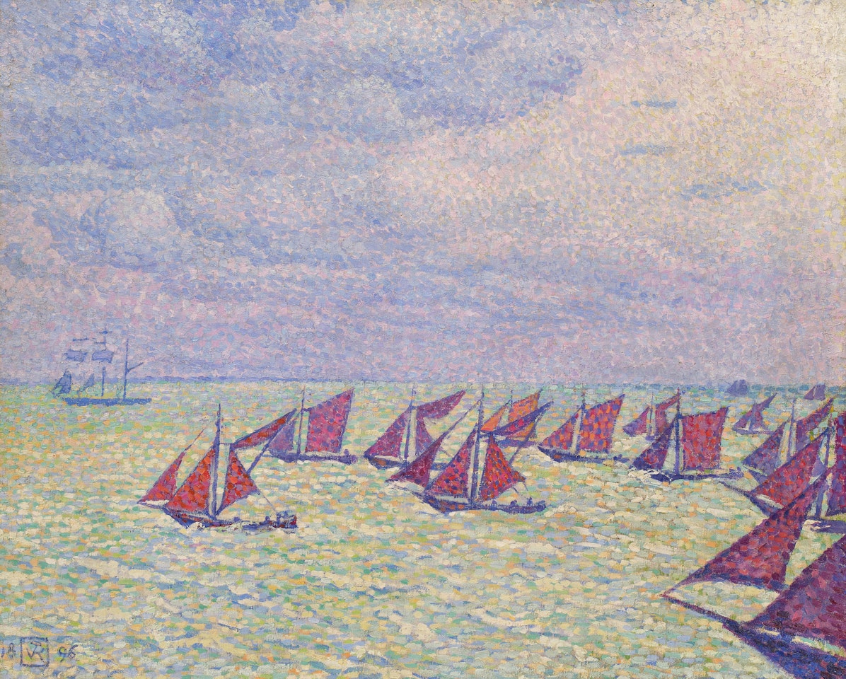 Flottille d"Arnemuiden by Theo van Rysselberghe