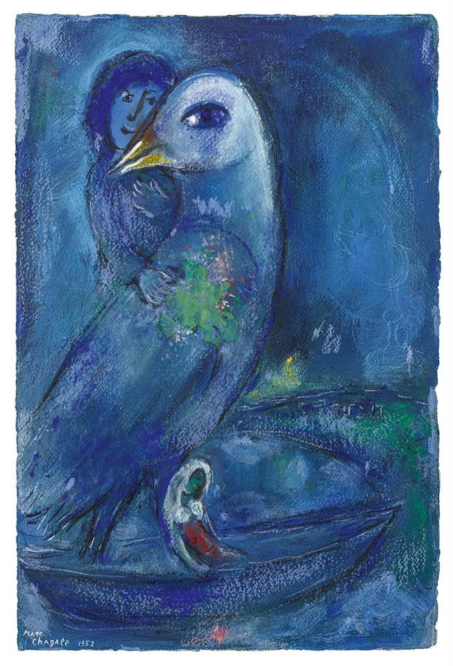 L"Oiseau bleu by Marc Chagall