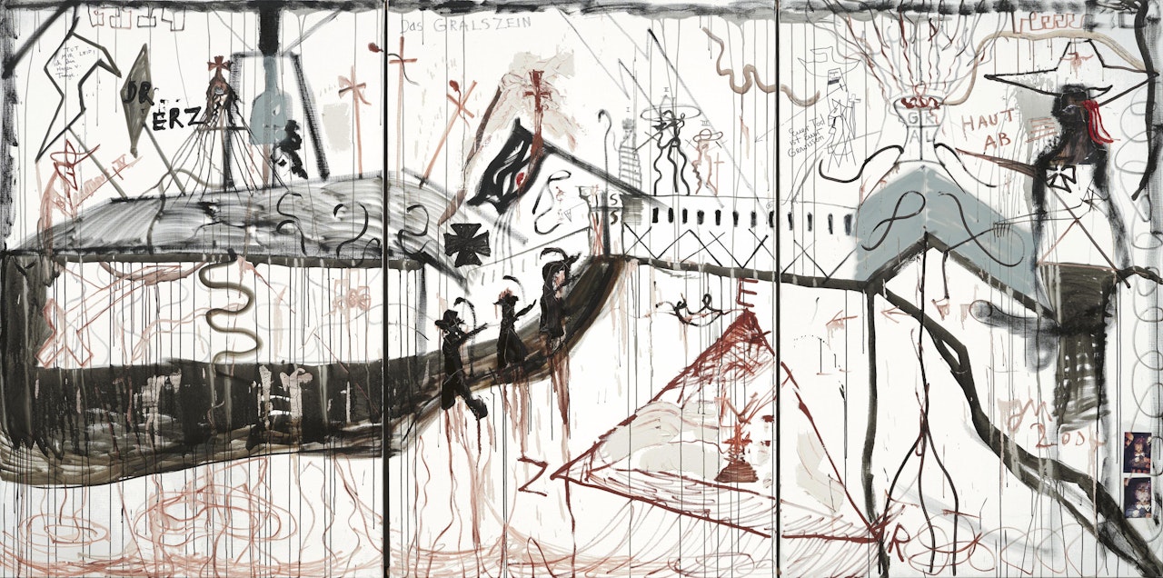 Garten Eden I (der lederne Fisch) by Jonathan Meese