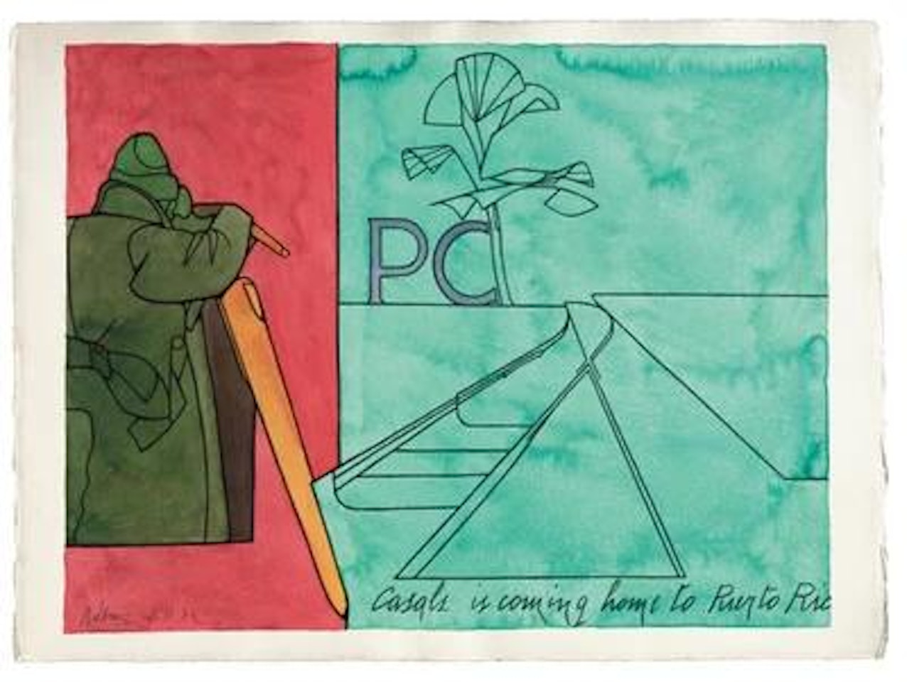 Casals is coming home to Puerto Rico by Valerio Adami