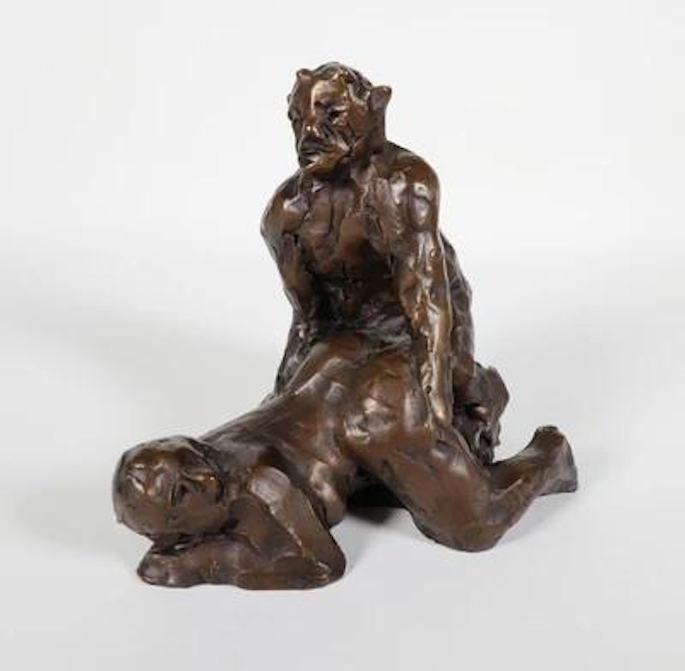 Nymphe und Satyr II by Alfred Hrdlicka
