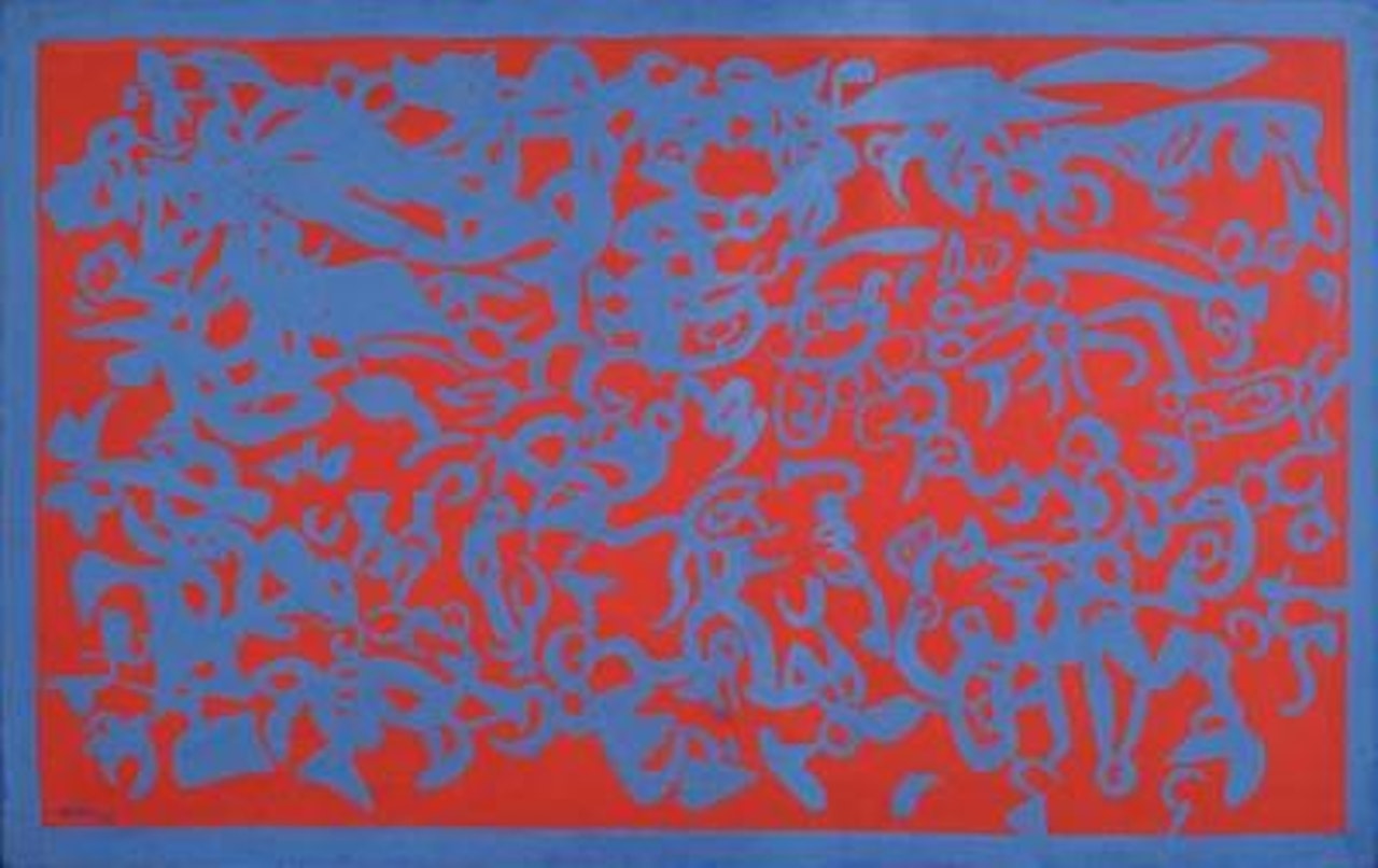 Azzurro-Rosso n.2 by Carla Accardi