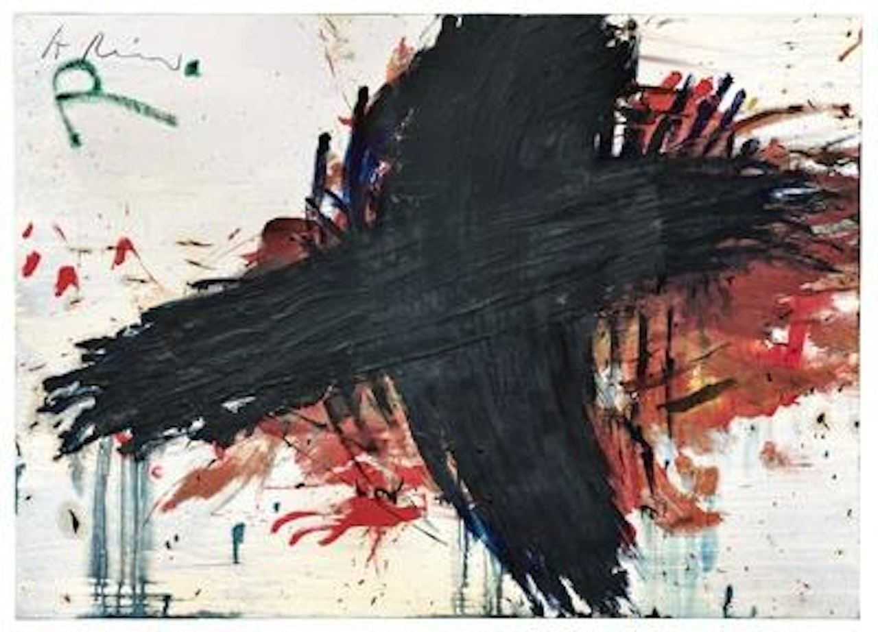 Untitled (Cross?) by Arnulf Rainer
