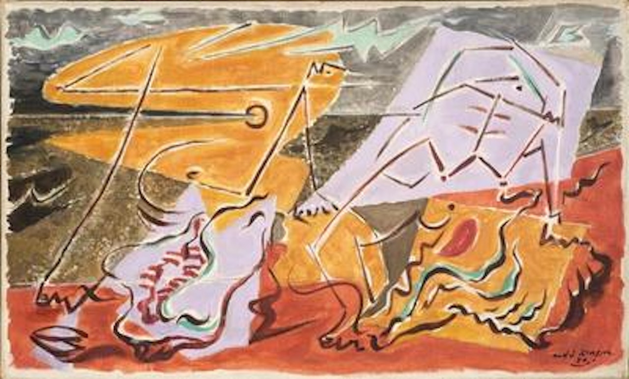 Figures et coquillages by André Masson