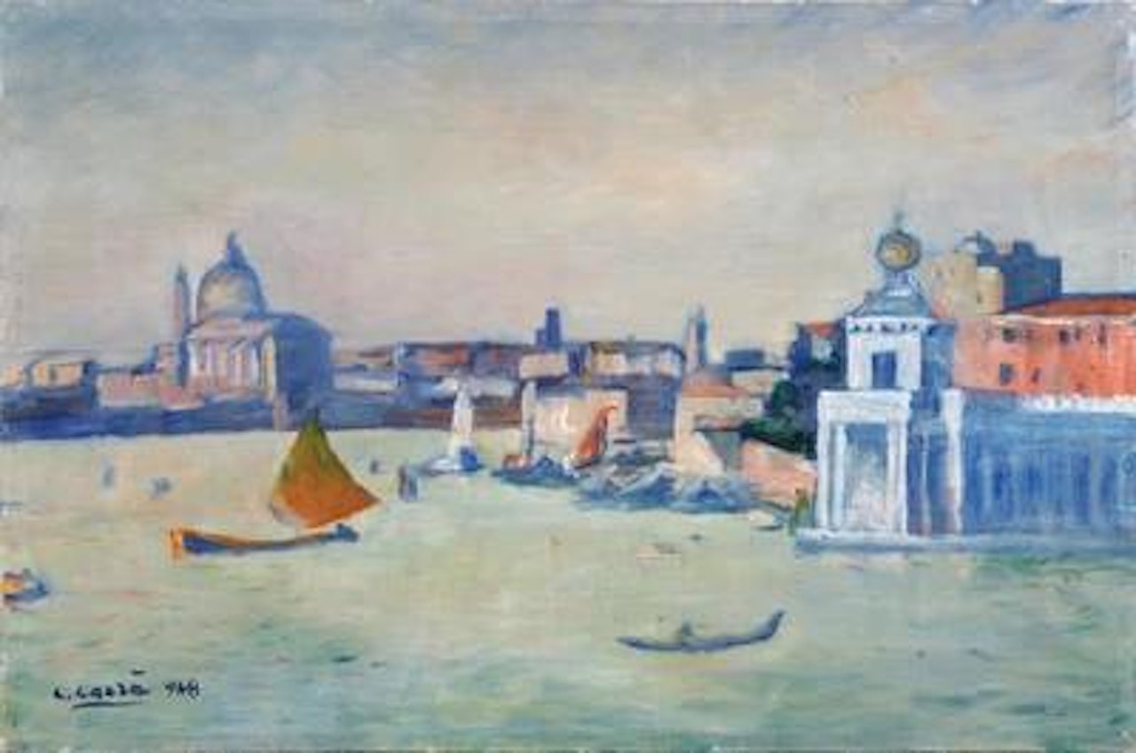 Venezia, Punta della Dogana by Carlo Carra