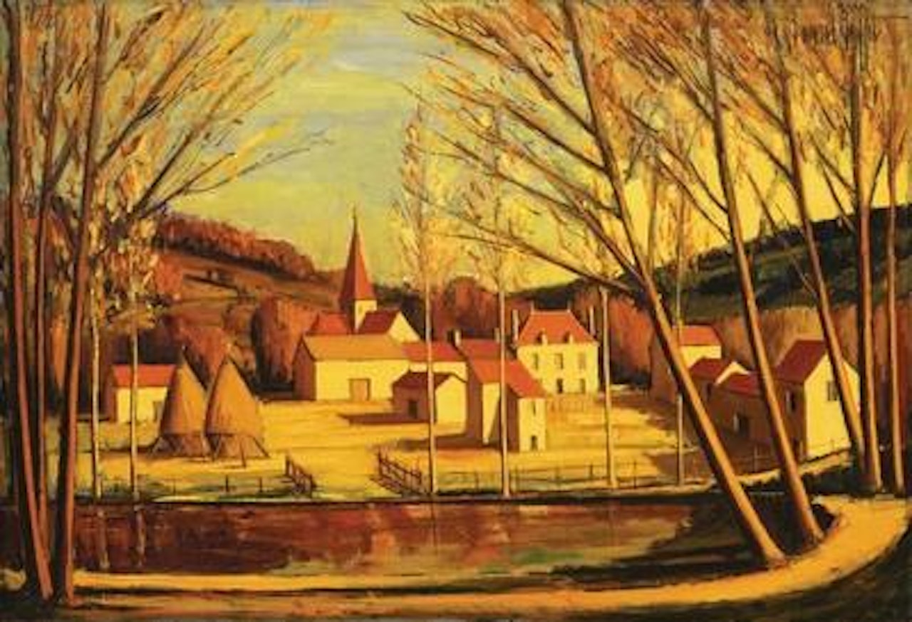 Environs de Vichy, Village du Bourbonnais by Bernard Buffet