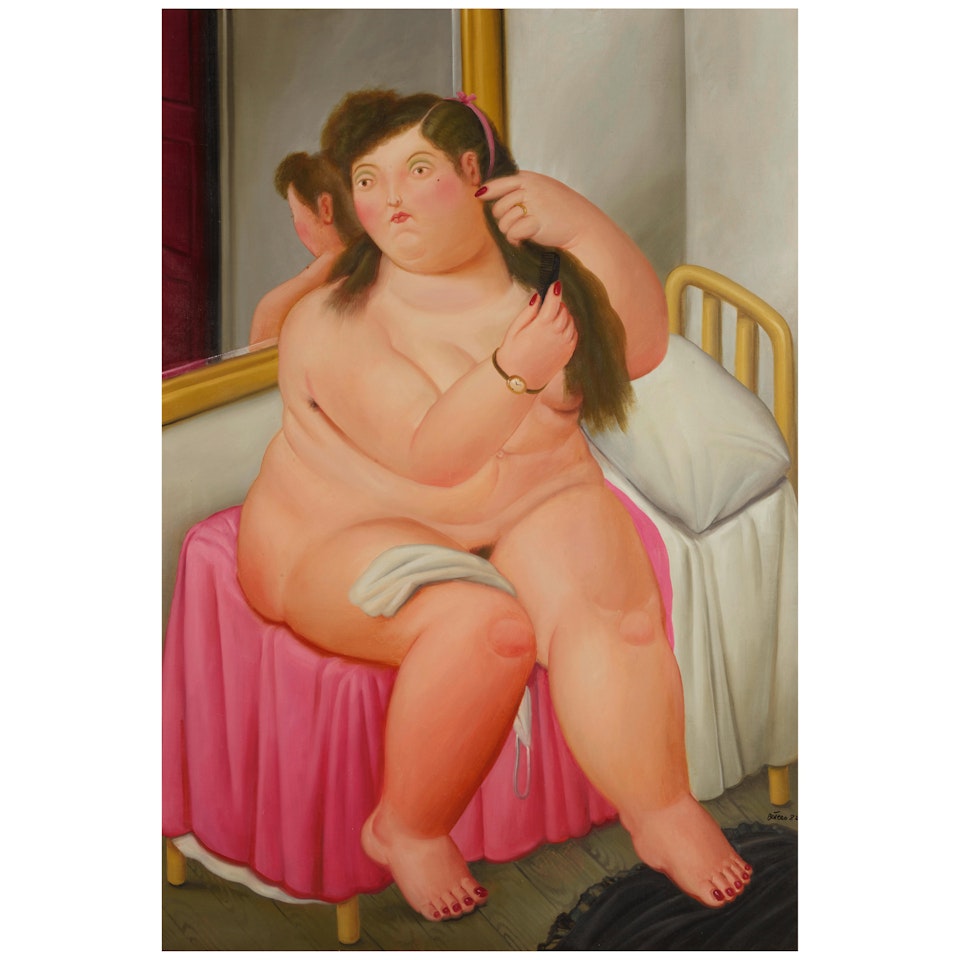The Bed by Fernando Botero