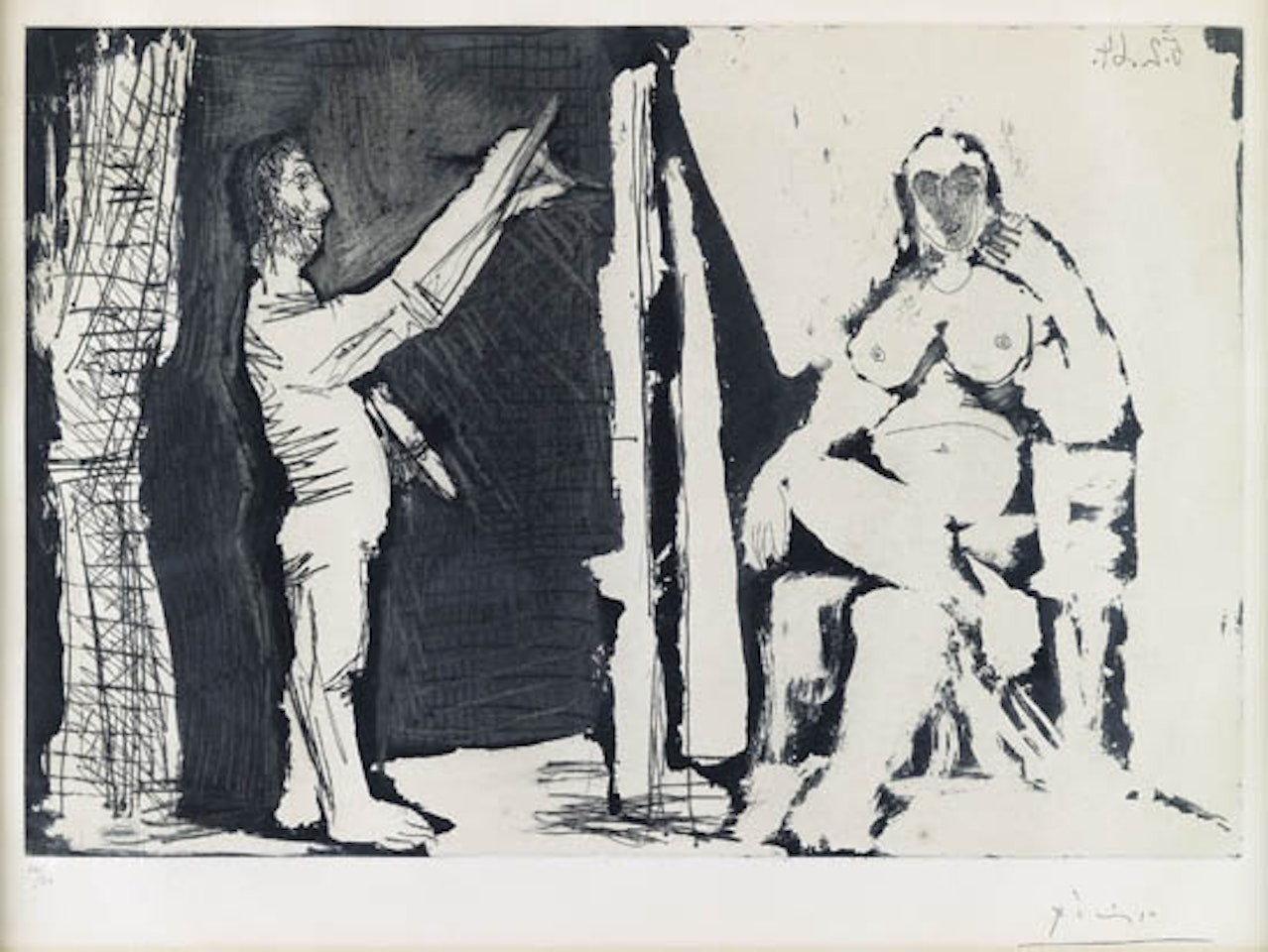 Le Peintre et son Modèle by Pablo Picasso