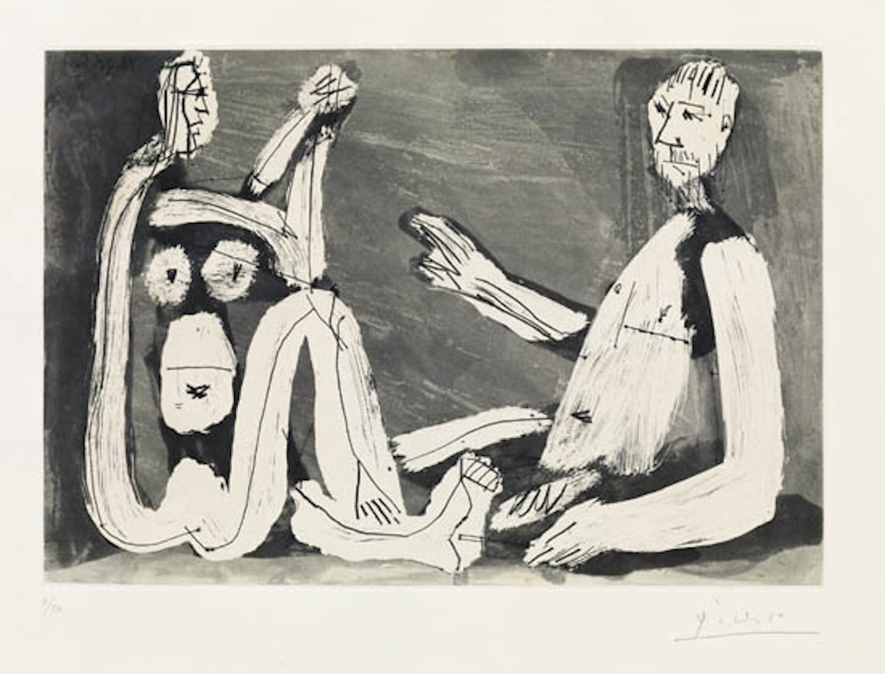 Homme et Femme by Pablo Picasso