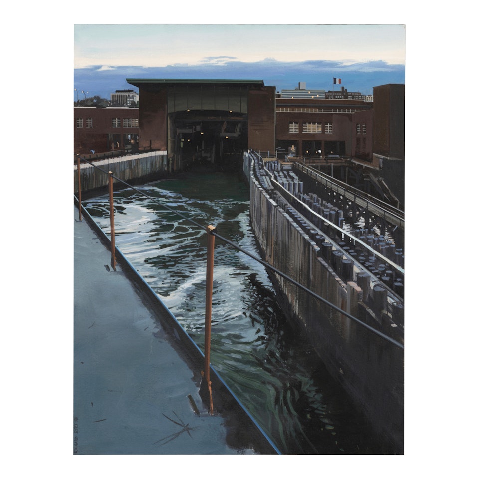 Staten Island Ferry Slip by Richard Estes