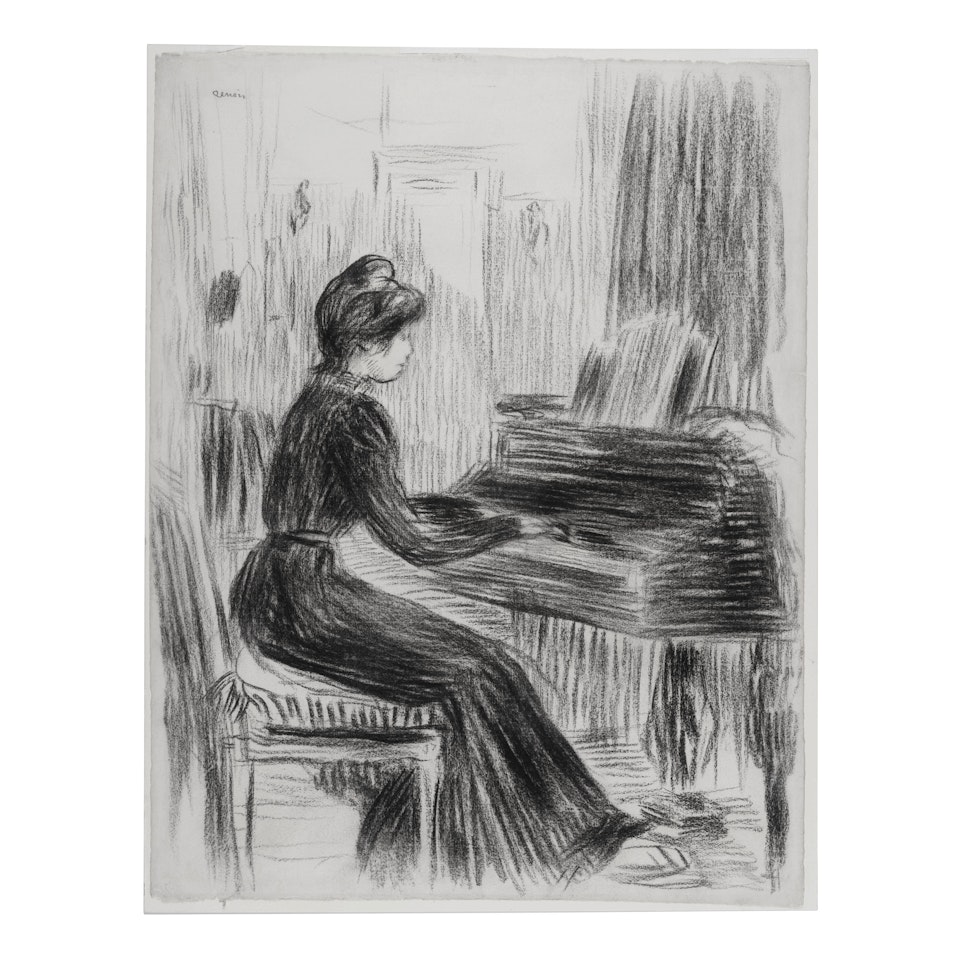 Mademoiselle Christine Lerolle au piano by Pierre-Auguste Renoir
