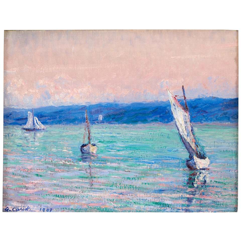 Etude, soir, sur la rade à Perros-Guirec by Gustave Cariot
