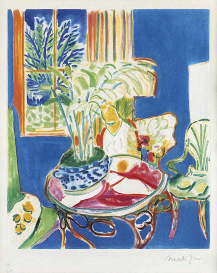 Petit Intérieur Bleu by Henri Matisse