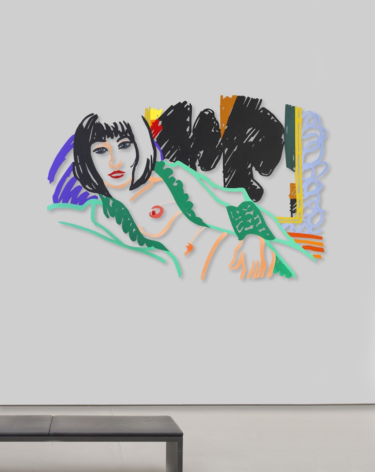 Monica in Robe with Motherwell by Tom Wesselmann