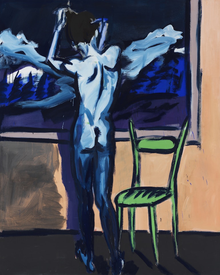 Rückenakt (Ausblick) by Rainer Fetting