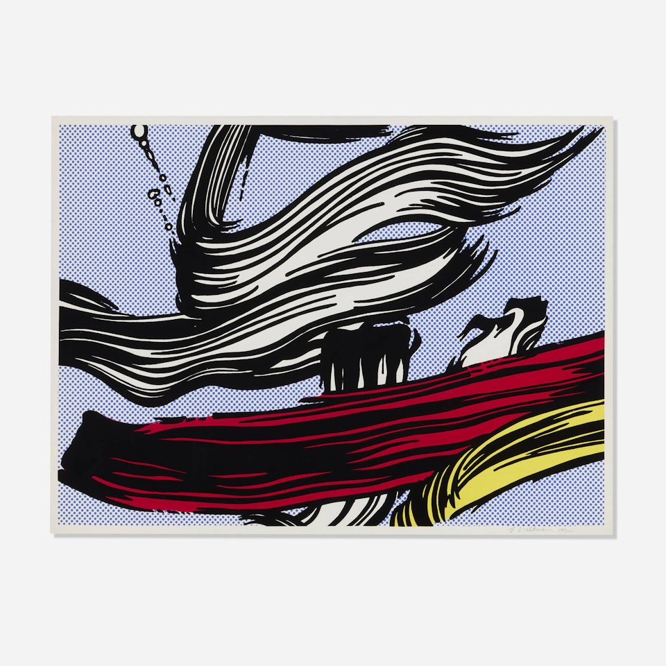 Brushstrokes by Roy Lichtenstein