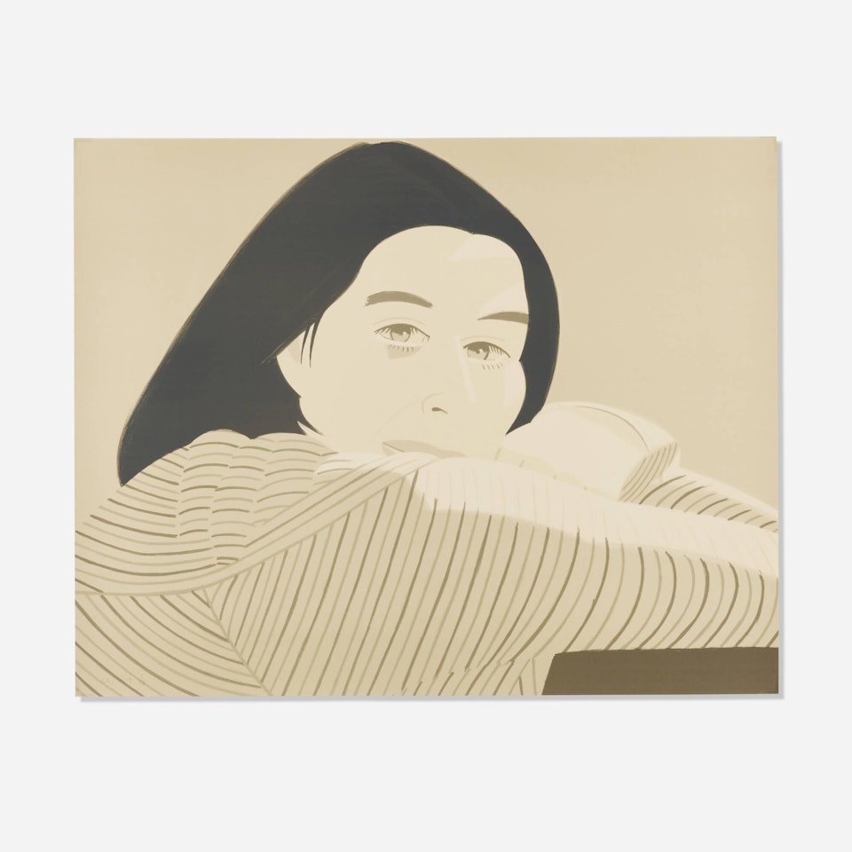Striped Jacket by Alex Katz