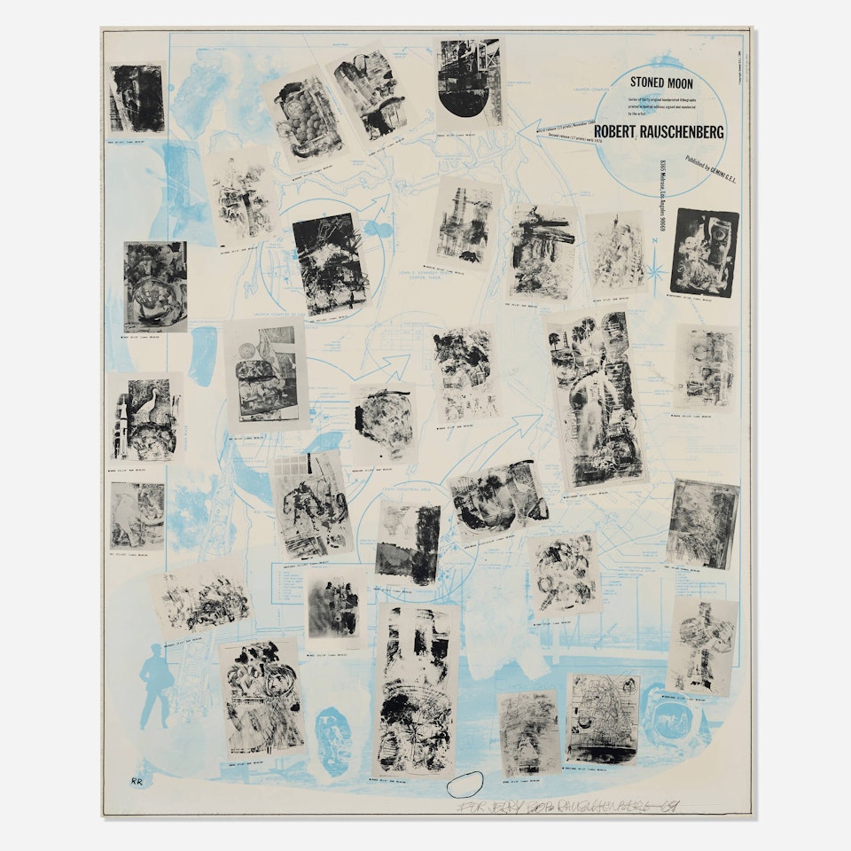 Stoned Moon poster by Robert Rauschenberg