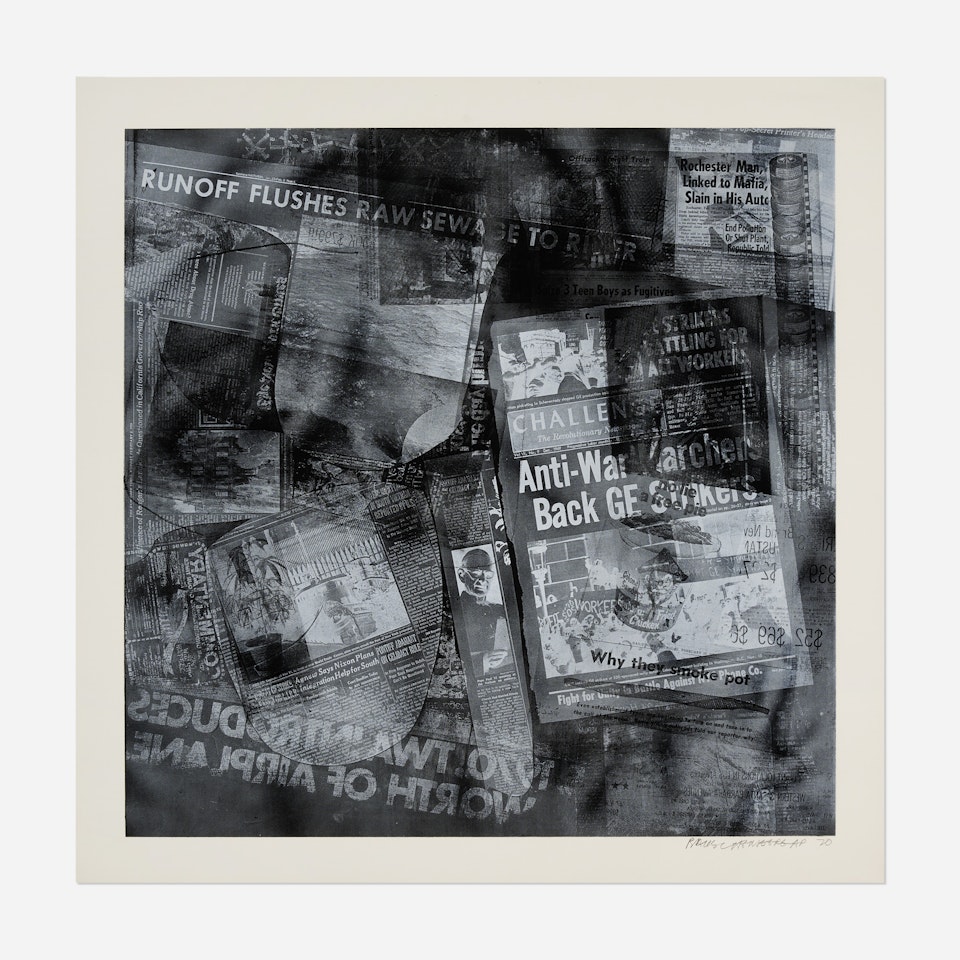 Untitled IX (from the Surfaces Series, from Currents suite) by Robert Rauschenberg