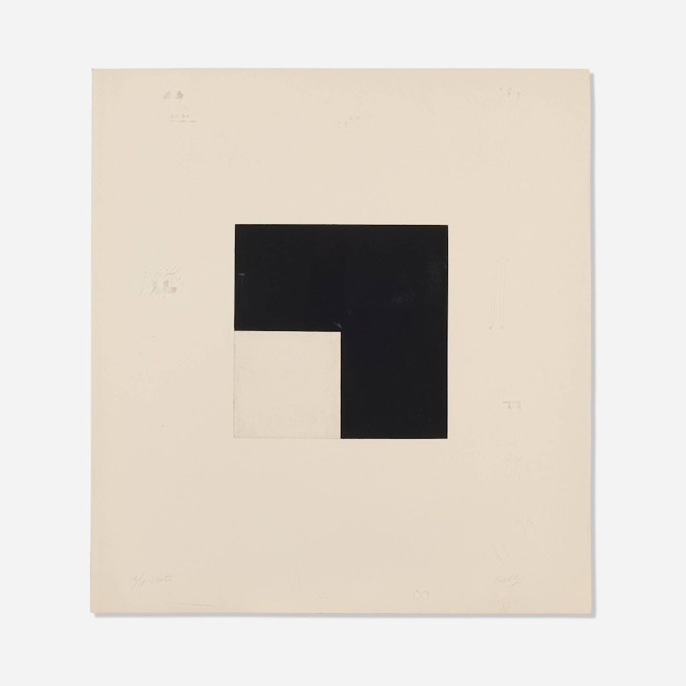 Square with Black (State) (from The Concorde series) by Ellsworth Kelly