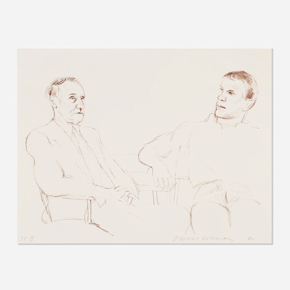 Bill and James II by David Hockney