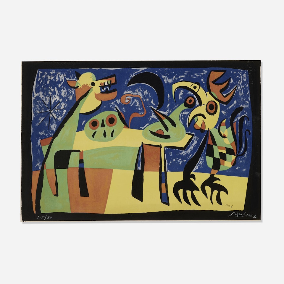 Le chien aboyant à la lune by Joan Miró
